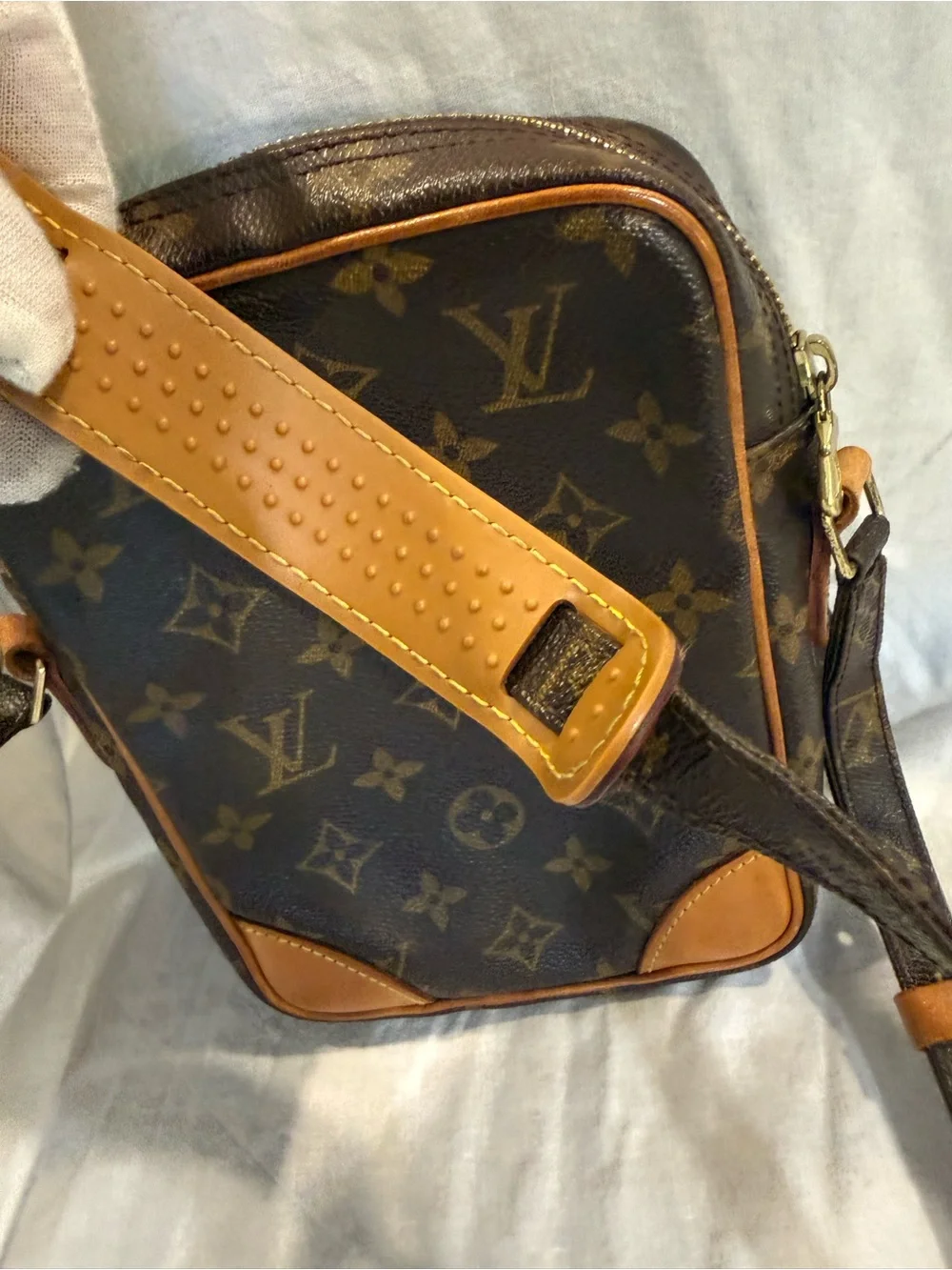 Vintage Louis Vuitton Danube PM Monogram Crossbody Bag France AR0040